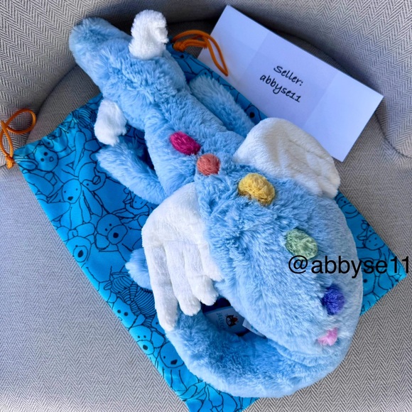 Jellycat Large Sky Dragon Plush Toy NWT Authentic With Dust Bag SKY2DD - Picture 4 of 5